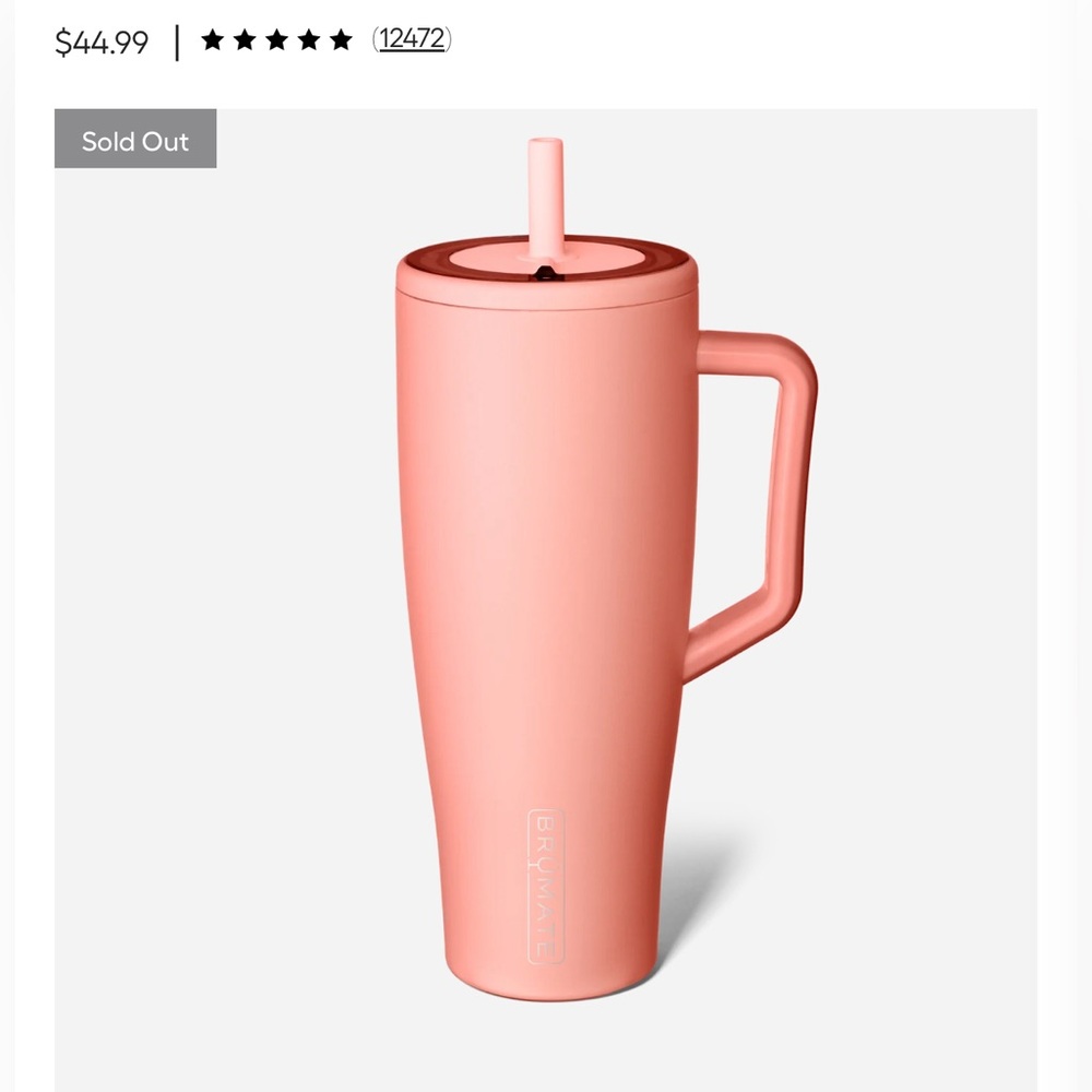 Brümate era 40oz hydration tumbler gauva color SOLD OUT ON WEBSITE!!!